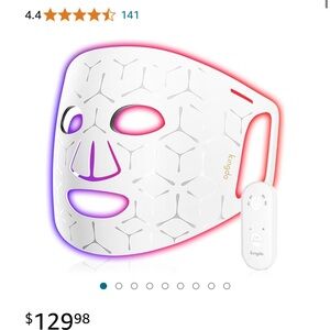 KINGDO Red Light Therapy Mask,White